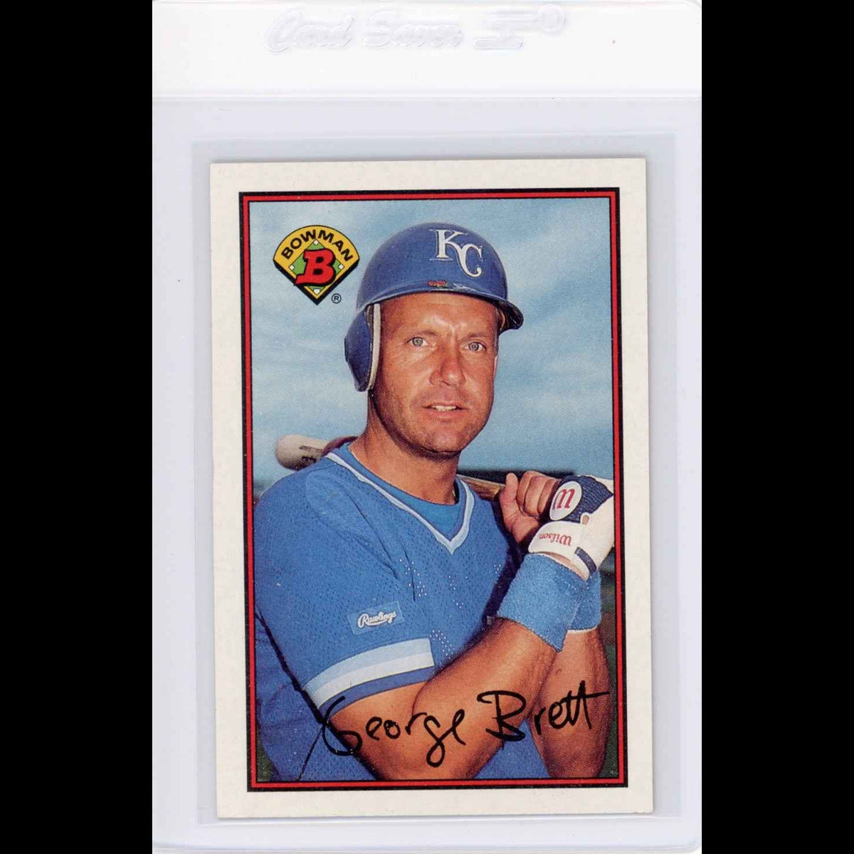 1989 Bowman #121 George Brett Card - view 5