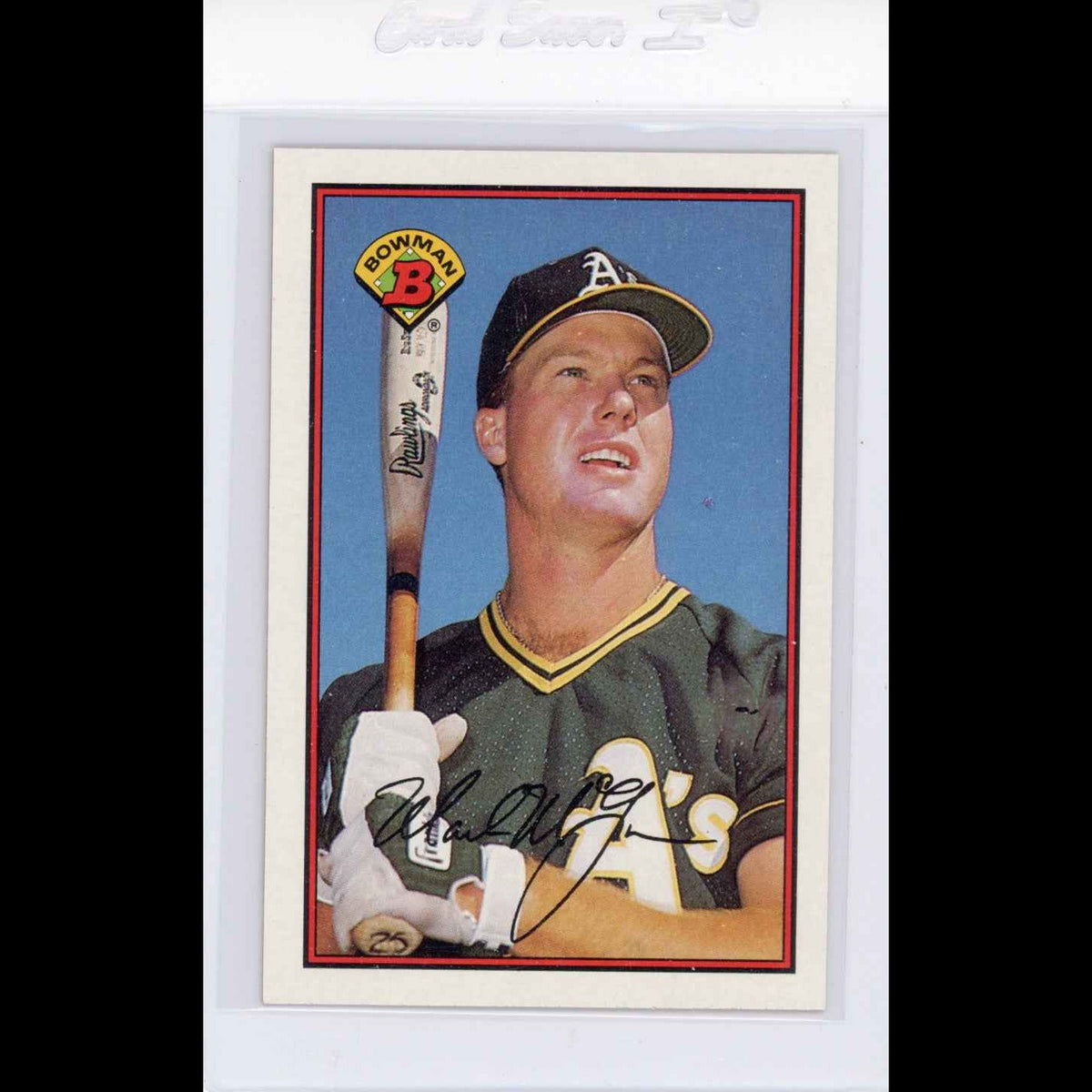 1989 Bowman #197 Mark McGwire Card - view 3