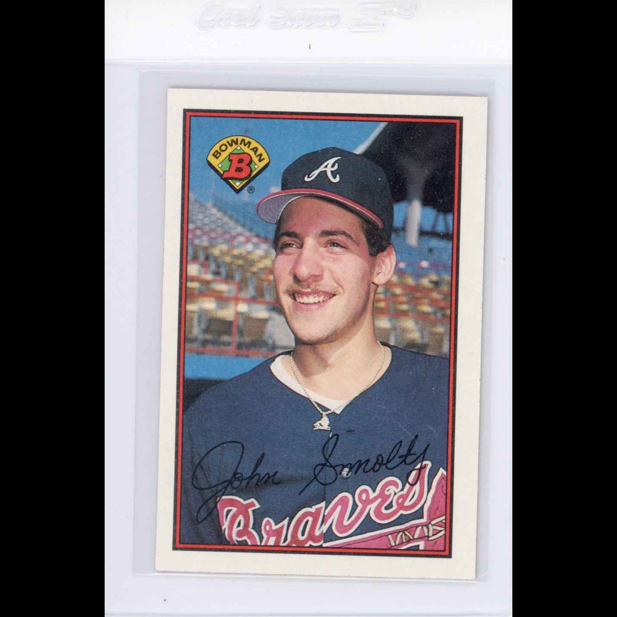 1989 Bowman #266 John Smoltz Rookie (RC) Card - front