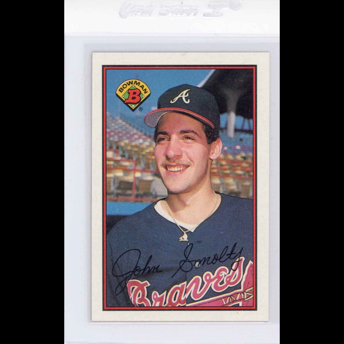 1989 Bowman #266 John Smoltz Rookie (RC) Card - view 3