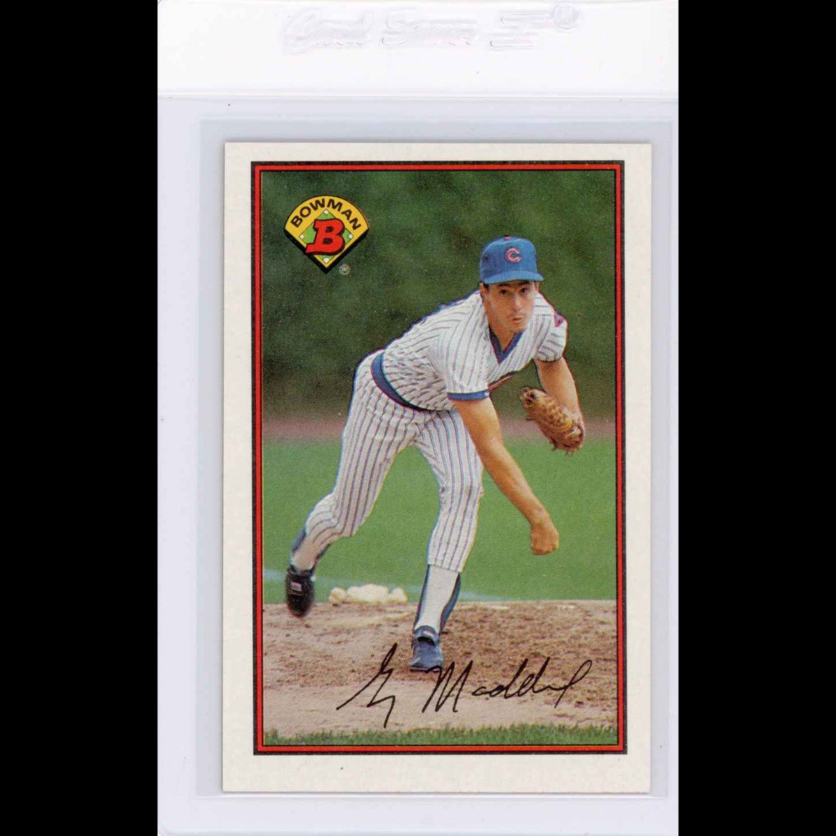 1989 Bowman #284 Greg Maddux Card - front