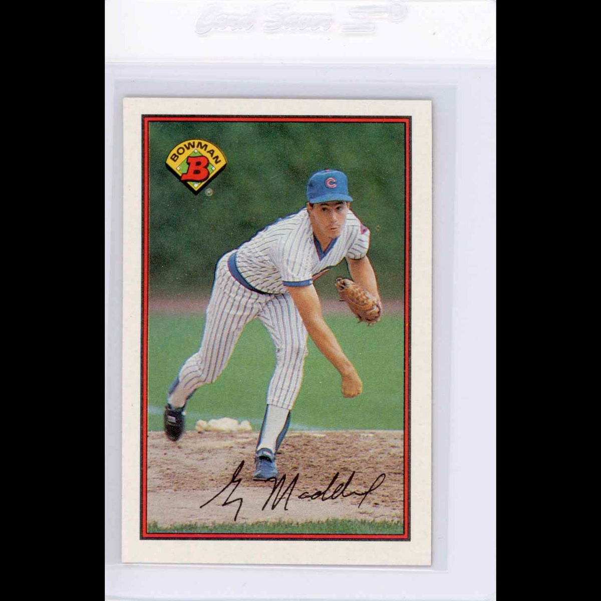1989 Bowman #284 Greg Maddux Card - view 3