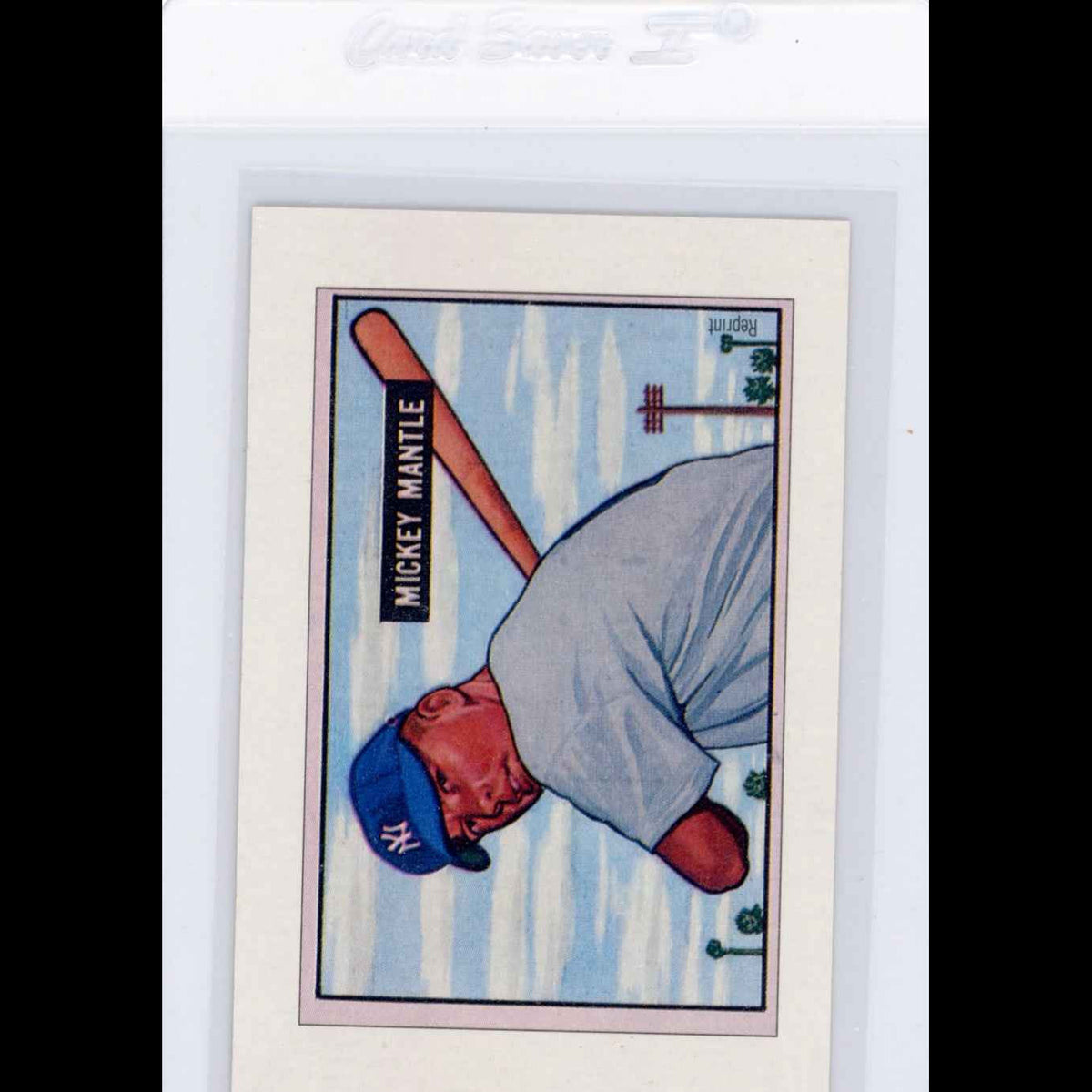 1989 Bowman Insert #5 1951 Mickey Mantle Card - front