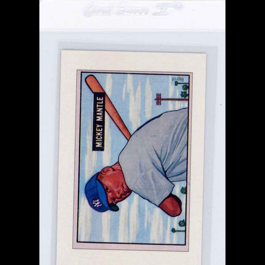 1989 Bowman Insert #5 1951 Mickey Mantle Card - front