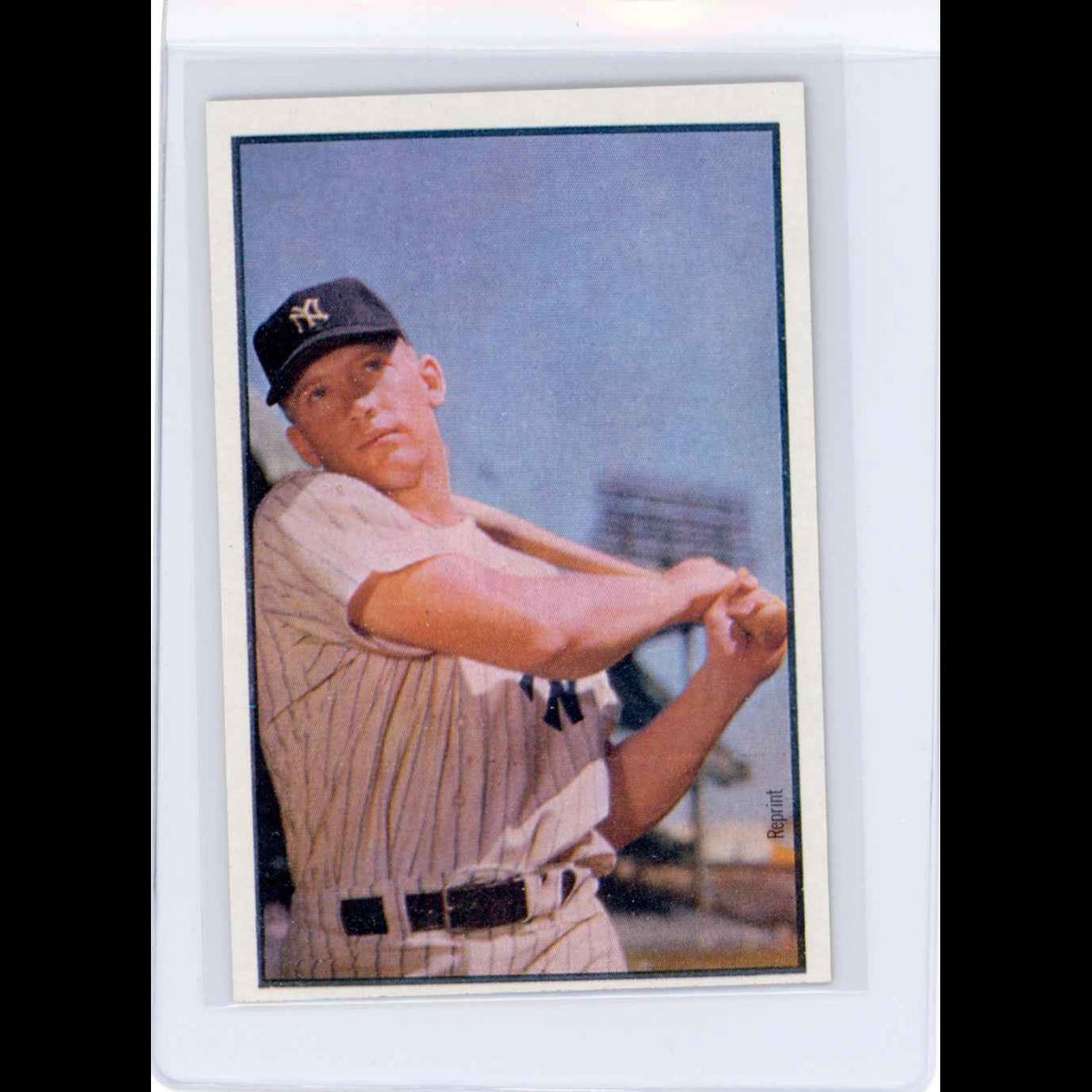 1989 Bowman Insert #6 1953 Mickey Mantle Card - front