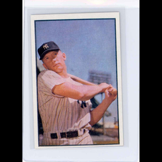 1989 Bowman Insert #6 1953 Mickey Mantle Card - front