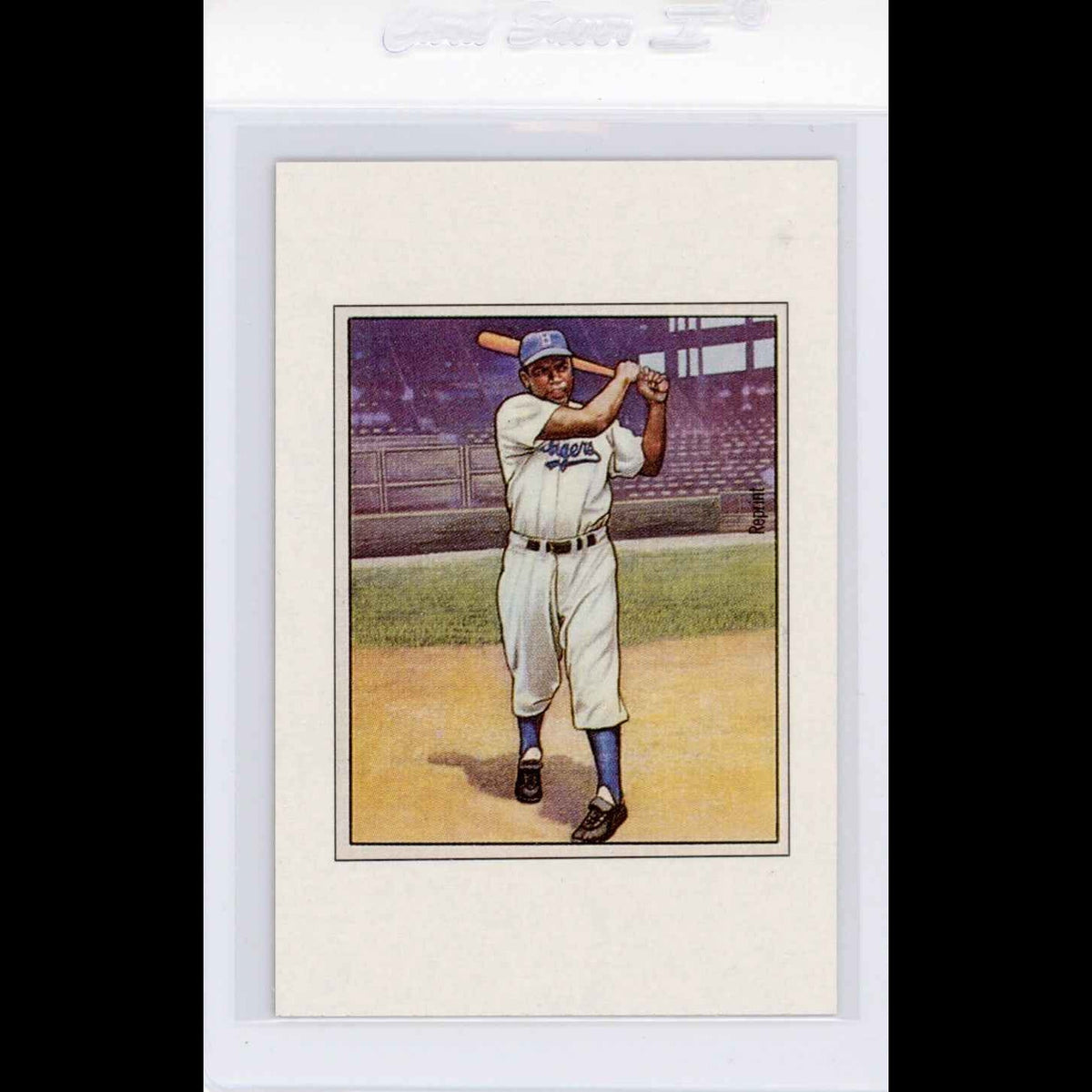 1989 Bowman Insert #9 1950 Jackie Robinson Card - front