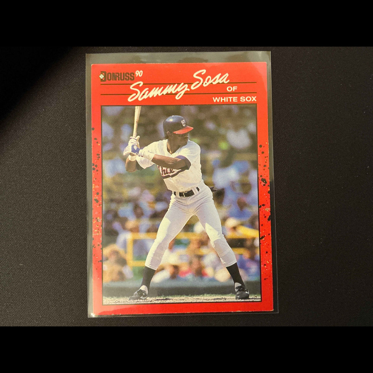 1990 Donruss #489 Sammy Sosa Rookie Card - view 3