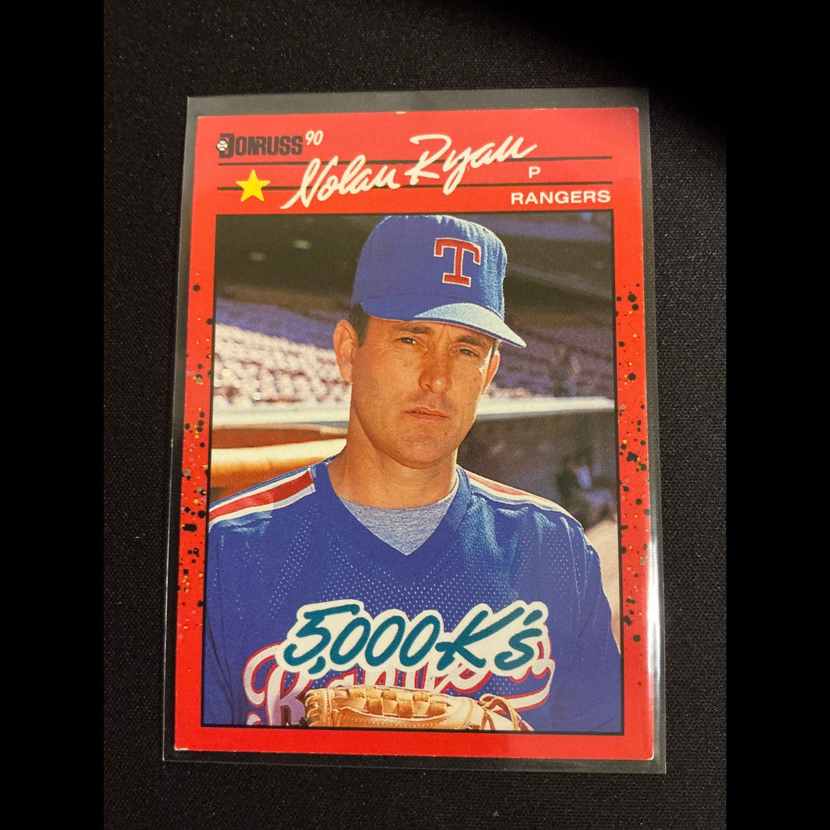 1990 Donruss #659 Nolan Ryan 5000K’s Card - view 3
