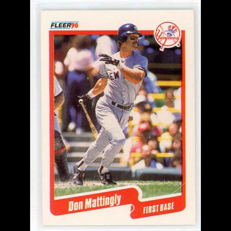 1990 Fleer #447 Don Mattingly Card - front