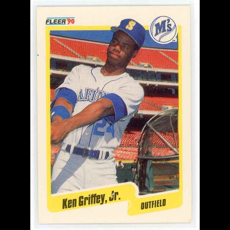 1990 Fleer #513 Ken Griffey Jr Card - view 3
