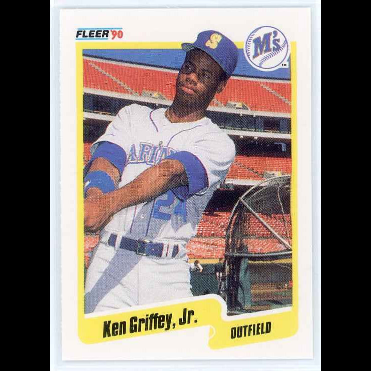 1990 Fleer #513 Ken Griffey Jr Card - view 5