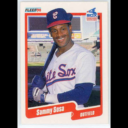 1990 Fleer #548 Sammy Sosa RC Card - front