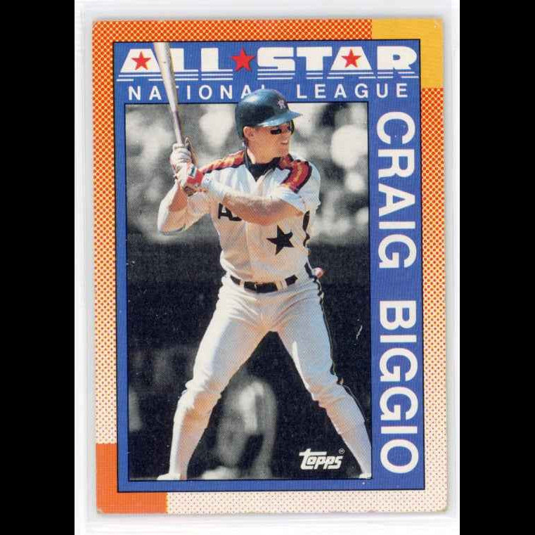 1990 Topps #404 Craig Biggio Card - front