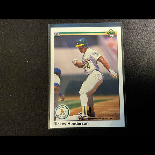 1990 Upper Deck #334 Rickey Henderson Card - front