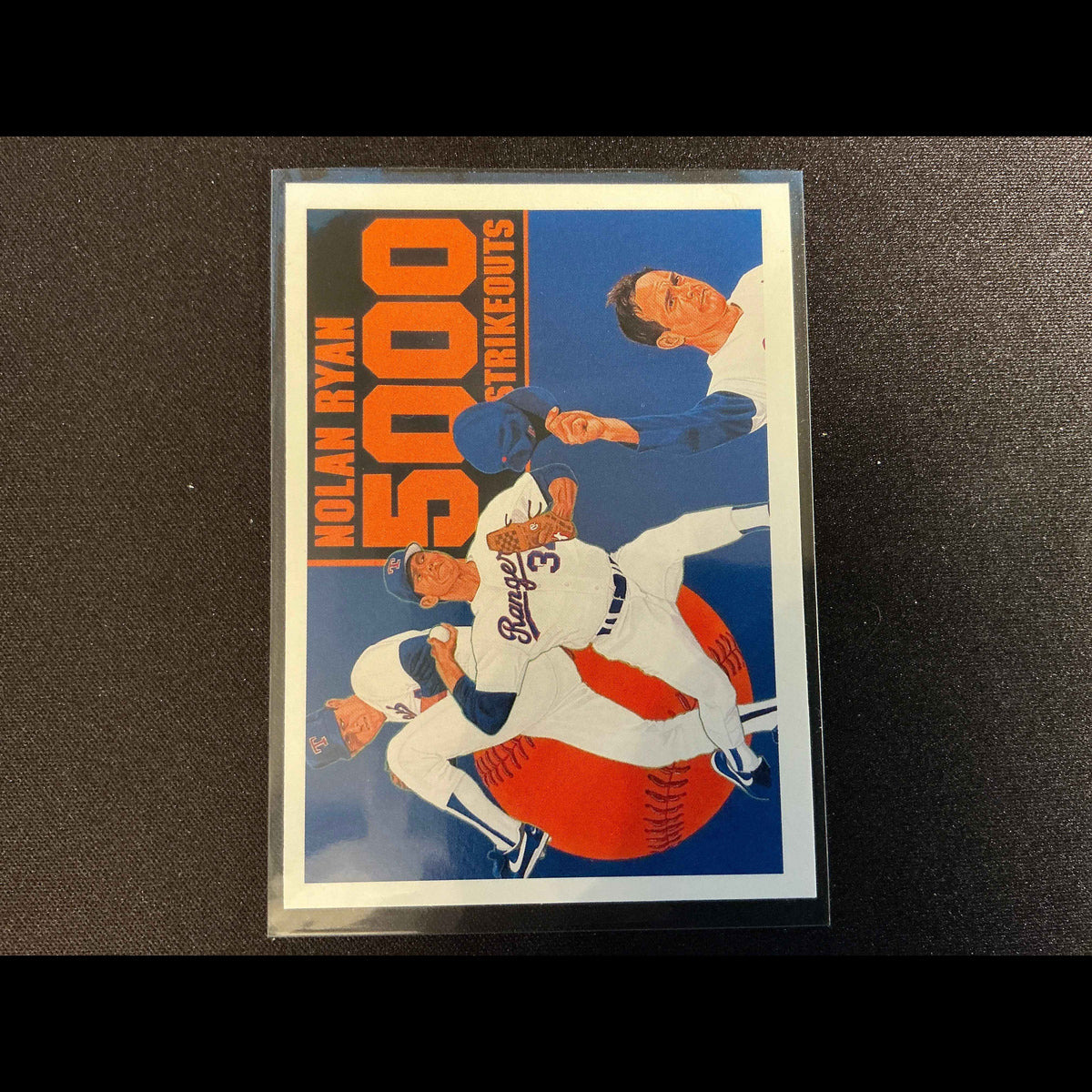 1990 Upper Deck #34 Nolan Ryan 5000 Strikeouts Card - front
