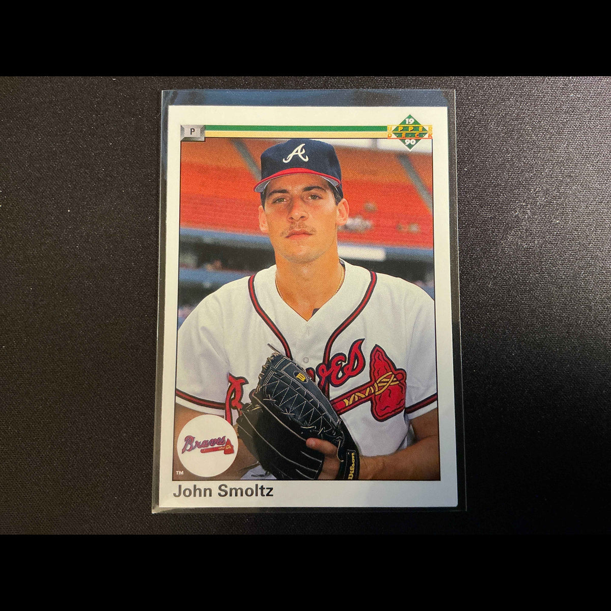 1990 Upper Deck #535 John Smoltz Card - front