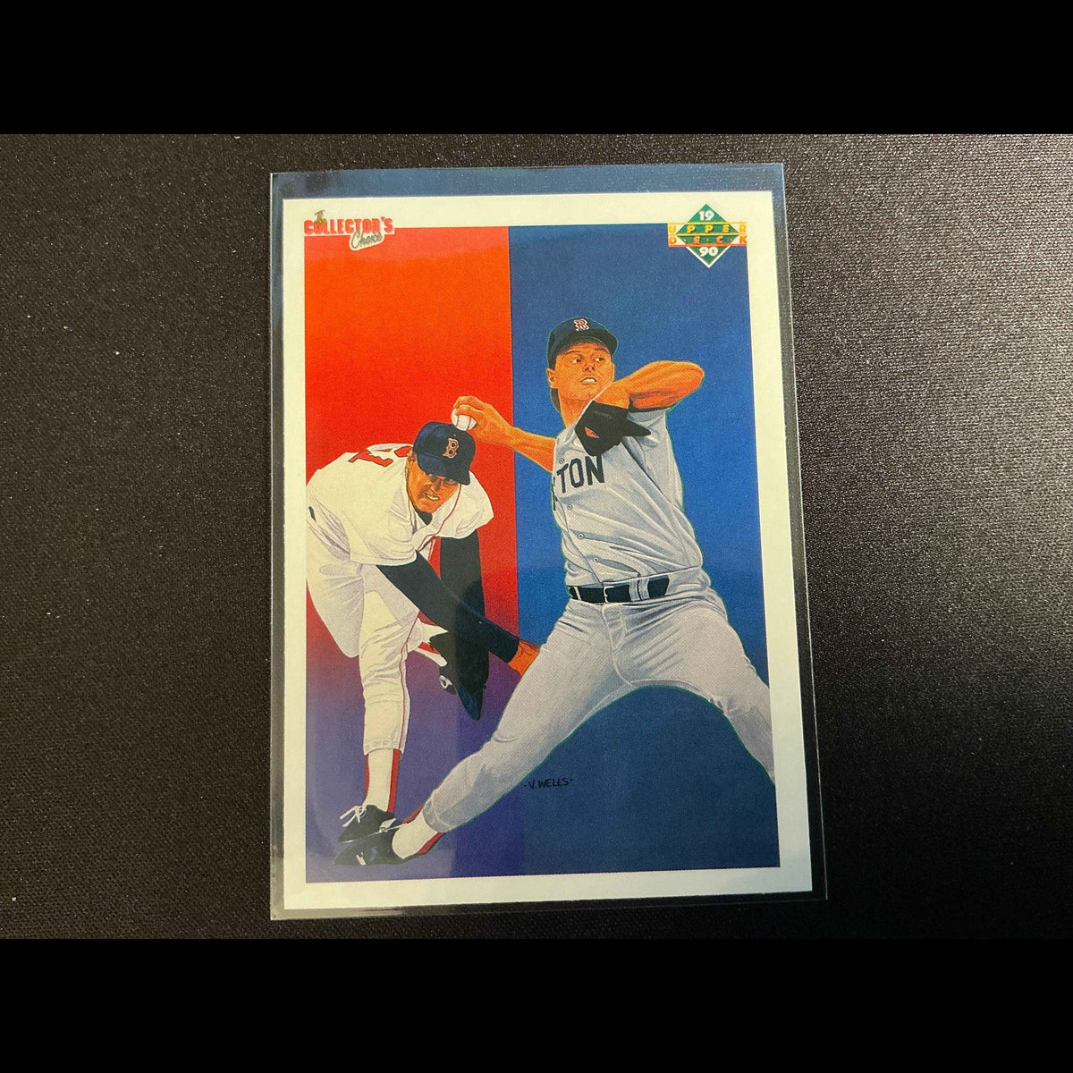 1990 Upper Deck #57 Roger Clemens TC Card - front
