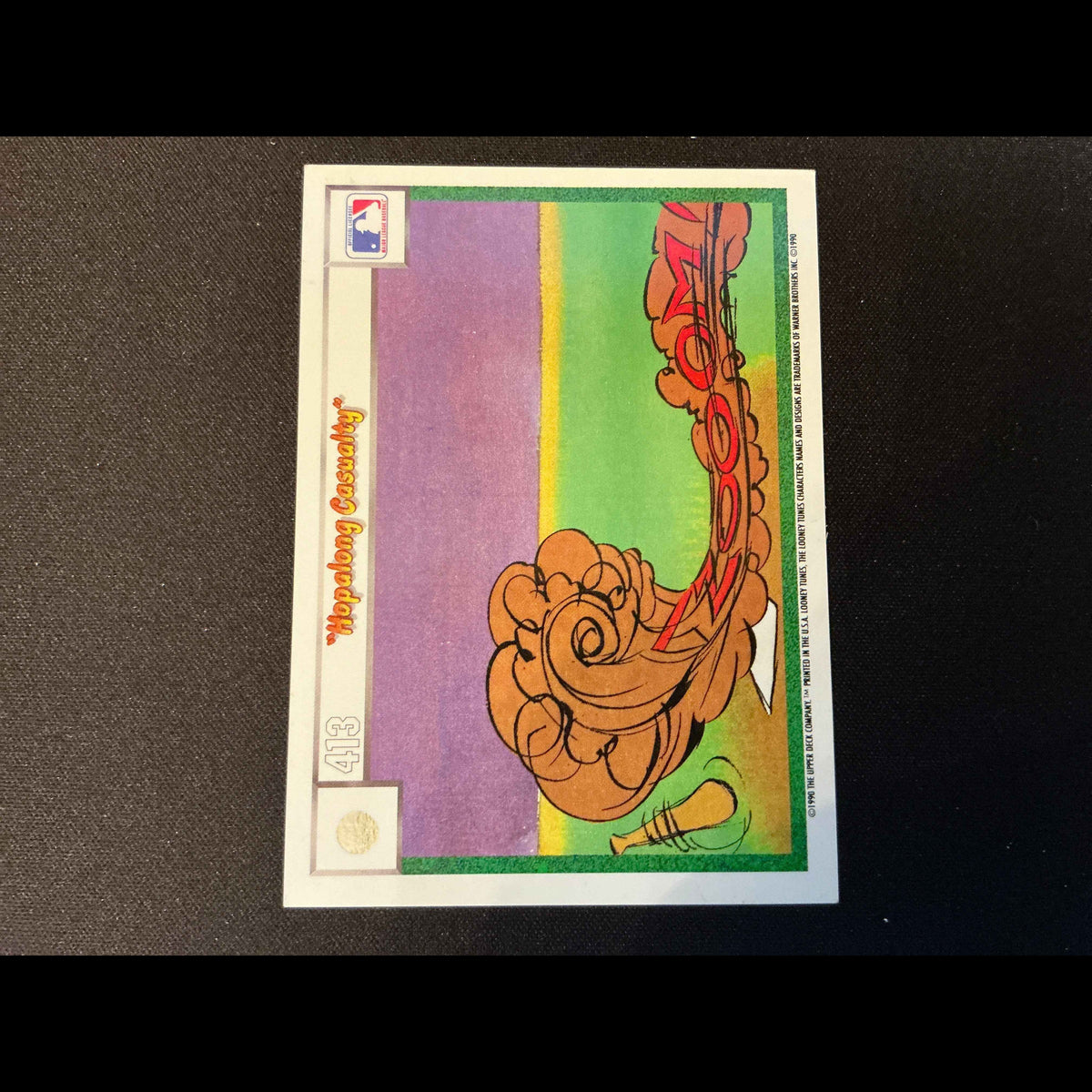 1990 Upper Deck Comic Ball #398/413 Hopalong Casualty Card - back