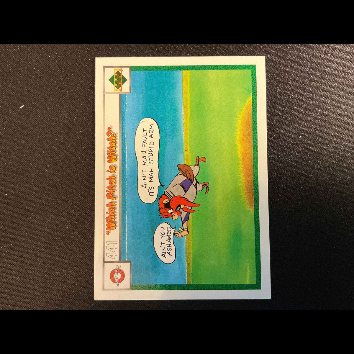 1990 Upper Deck Comic Ball #441/444 Which Pitch is Witch Card - front