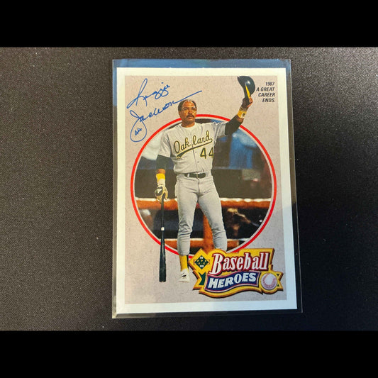 1990 Upper Deck Jackson Heroes Reggie Jackson Card - front