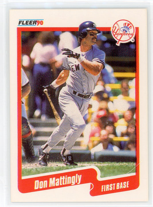 1990 Fleer #447 Don Mattingly Card