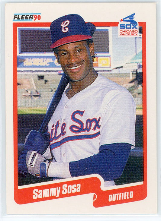 1990 Fleer #548 Sammy Sosa RC Card