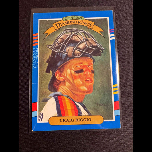 1991 Donruss #2 Craig Biggio DK No After Inc Error Card - Rare Craig Biggio Error Collectible - front