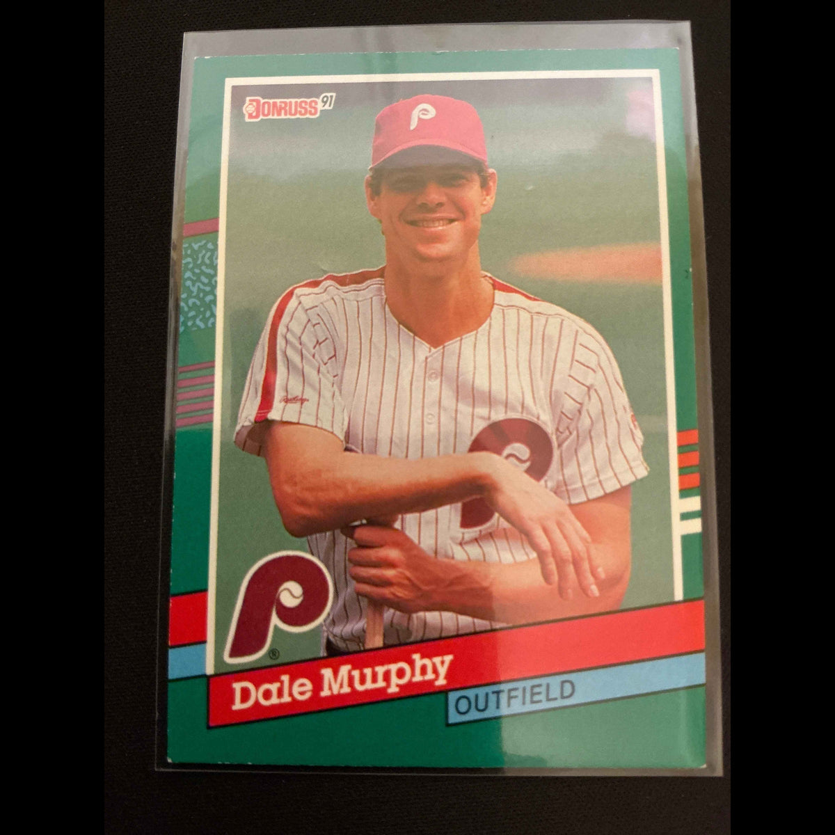 1991 Donruss #484 Dale Murphy No . After INC Error Card - front