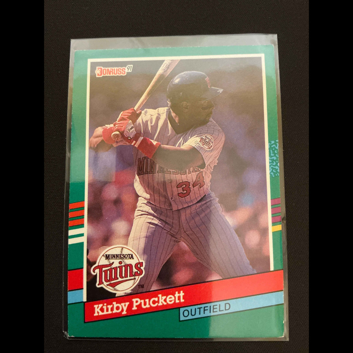 1991 Donruss #490 Kirby Puckett No . After INC Error Card - front