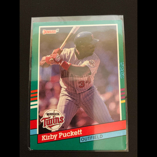 1991 Donruss #490 Kirby Puckett No . After INC Error Card - front