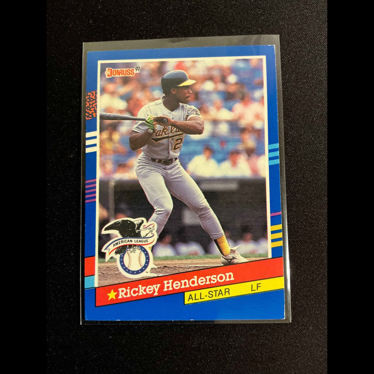 1991 Donruss #53 Rickey Henderson All Star Card - front