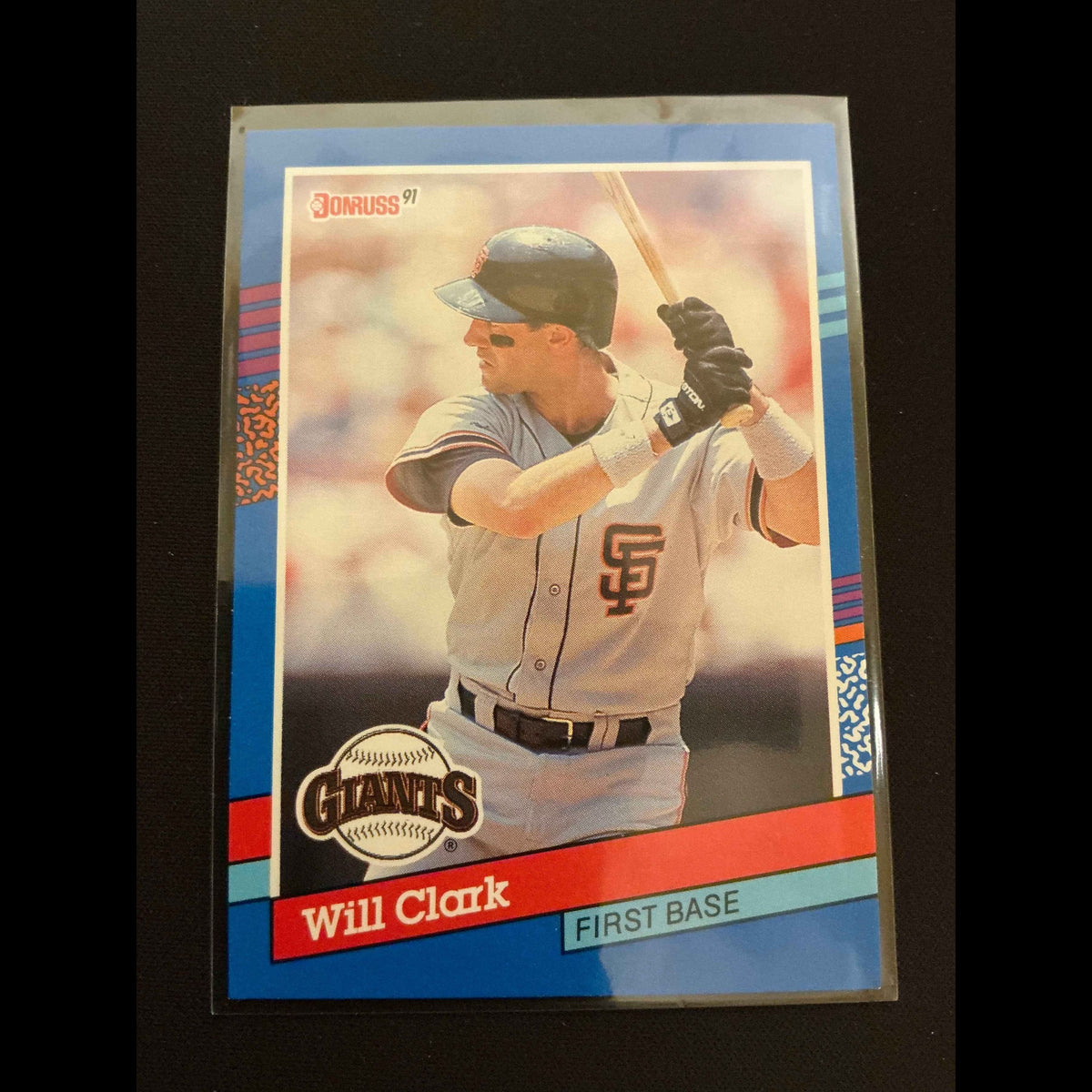 1991 Donruss #86 Will Clark No . After INC Error Card - front