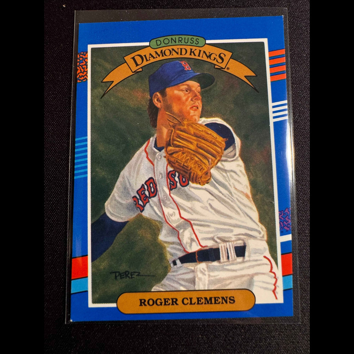 1991 Donruss #9 Roger Clemens Error DK No Trademark Card - front