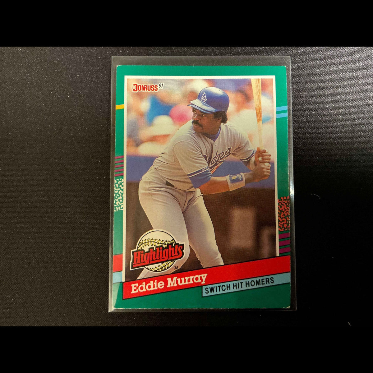 1991 Donruss MVPs #BC-18 Eddie Murray MVP Error Card - Rare INC Error - front