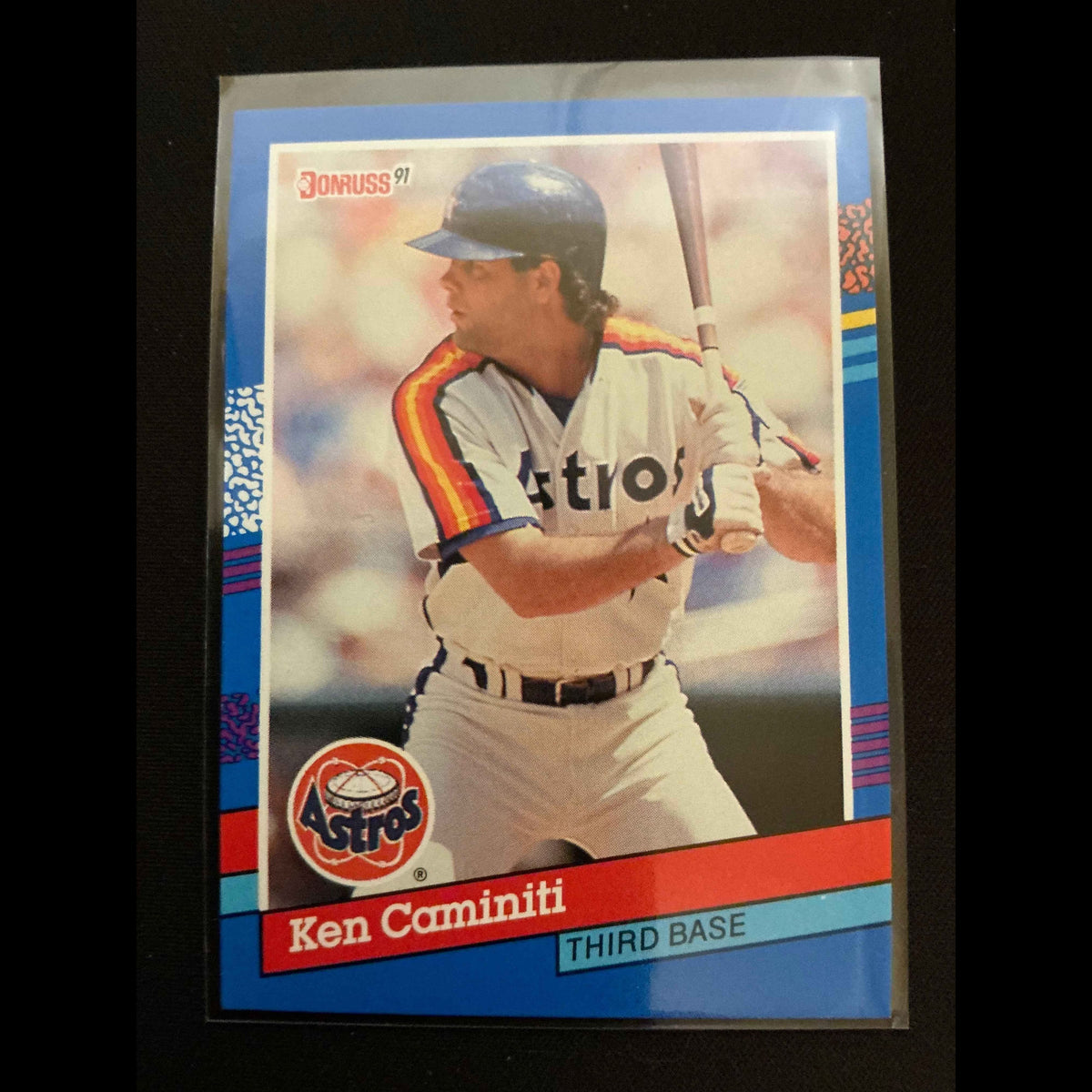 1991 Donruss #221 Ken Caminiti No . After INC Error Card - front