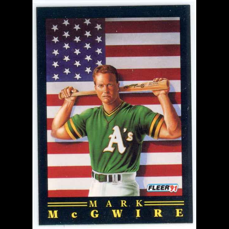 1991 Fleer Pro-Visions #4 Mark McGwire Card - front