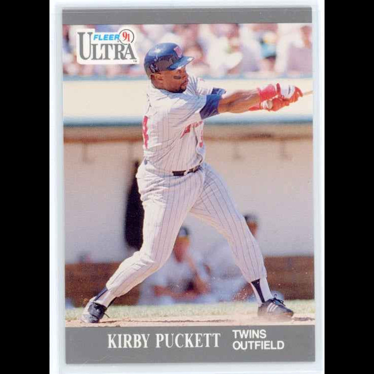 1991 Fleer Ultra #195 Kirby Puckett Card - front