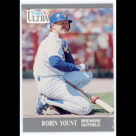 1991 Fleer Ultra #184 Robin Yount Card - front