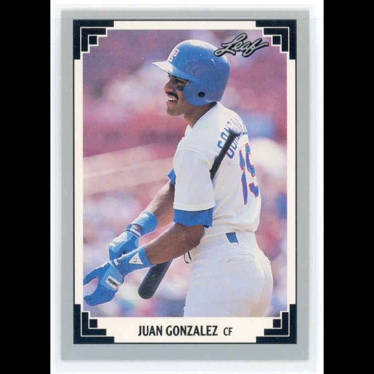 1991 Leaf #119 Juan Gonzalez Card - front