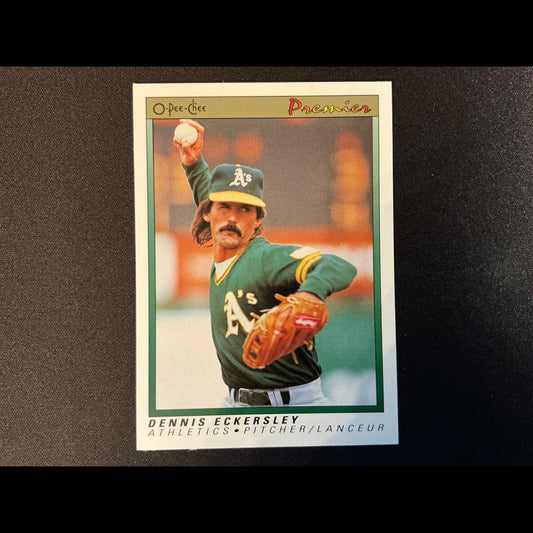 1991 O-Pee-Chee Premier #38 Dennis Eckersley Card - front