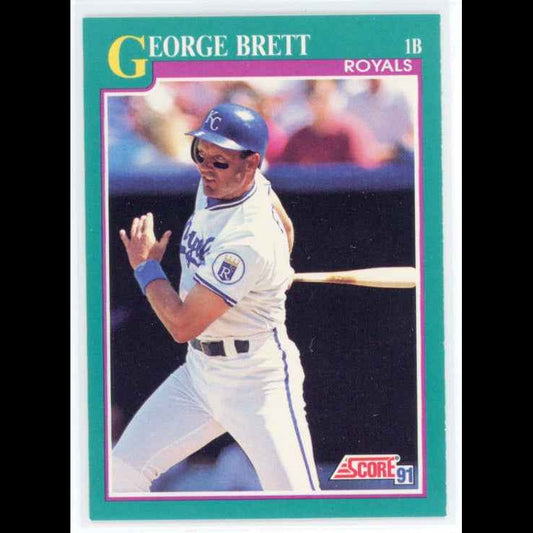 1991 Score #120 George Brett Card - front