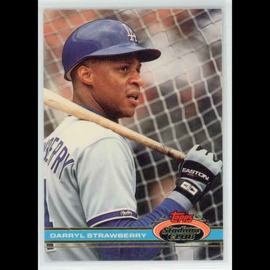1991 Topps Stadium Club #301 Darryl Strawberry Card - front