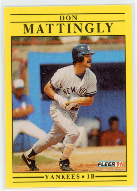1991 Fleer #673 Don Mattingly Card