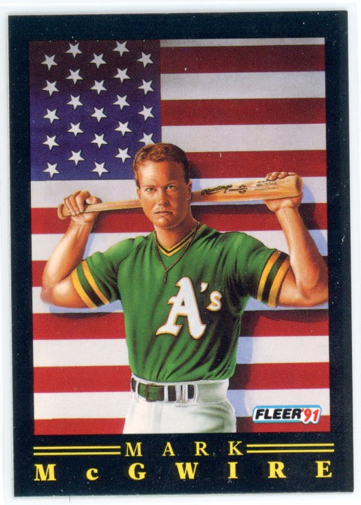 1991 Fleer Pro-Visions #4 Mark McGwire Card