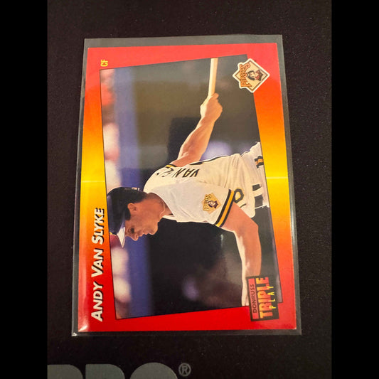 1992 Donruss Triple Play #148 Andy Van Slyke Card - front