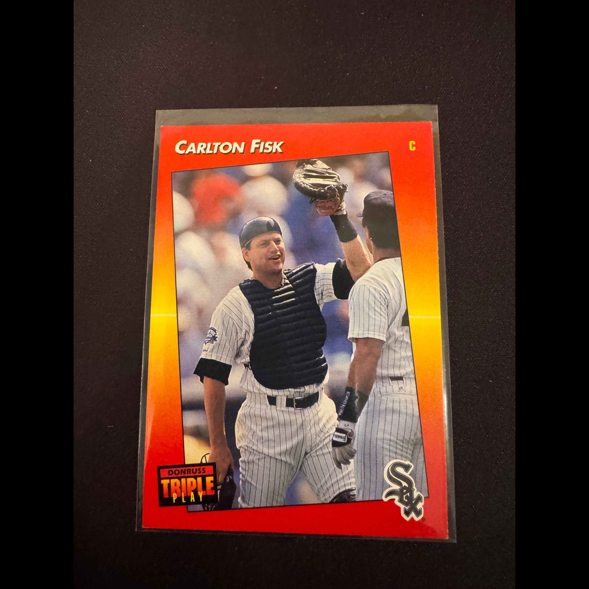 1992 Donruss Triple Play #149 Carlton Fisk Card - front