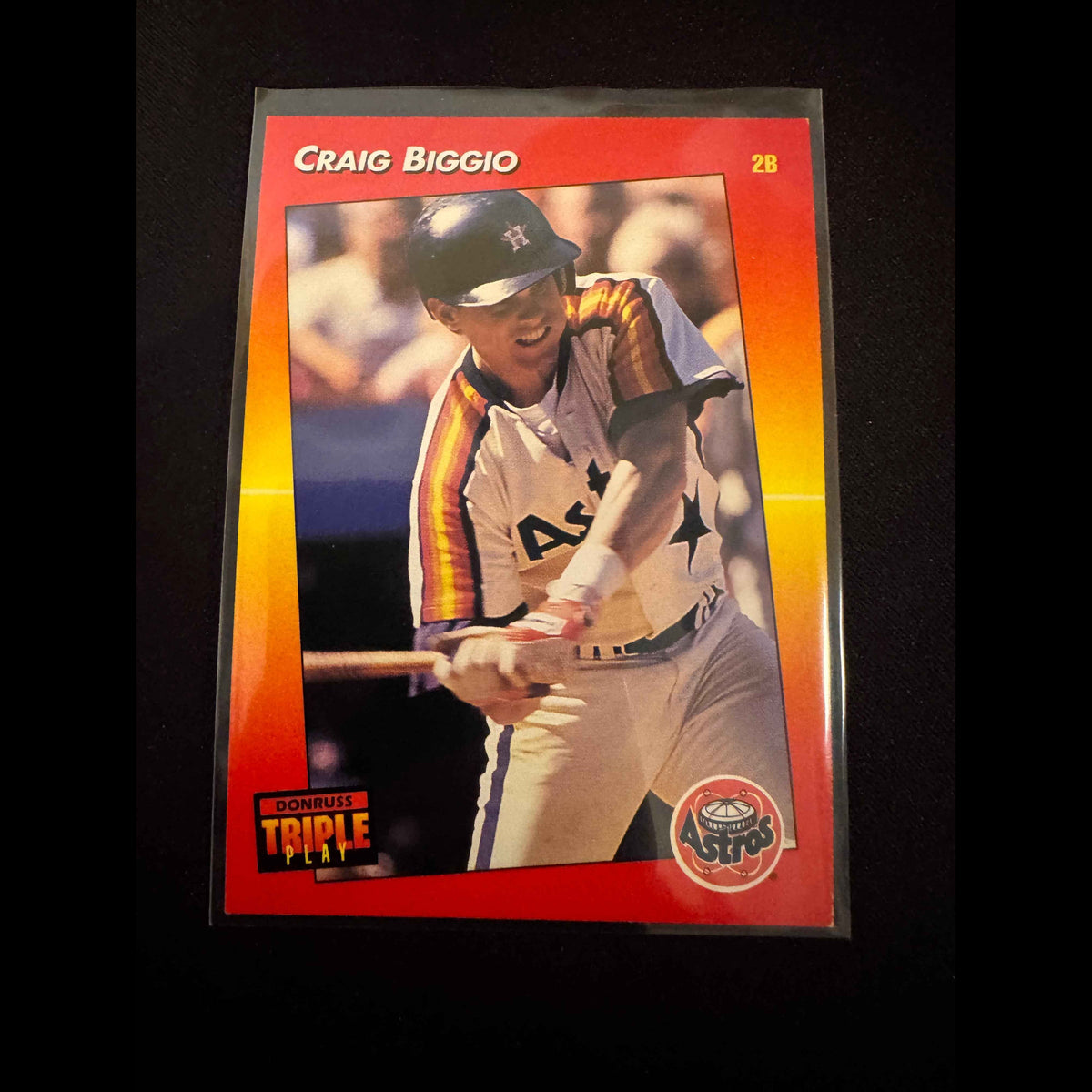 1992 Donruss Triple Play #150 Craig Biggio Card - view 3