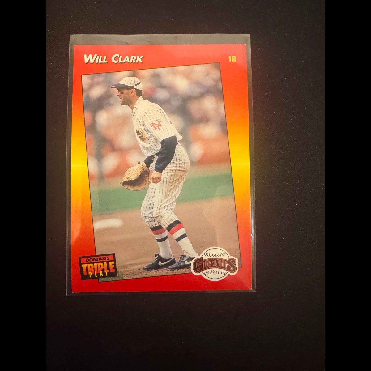 1992 Donruss Triple Play #155 Will Clark Card - front