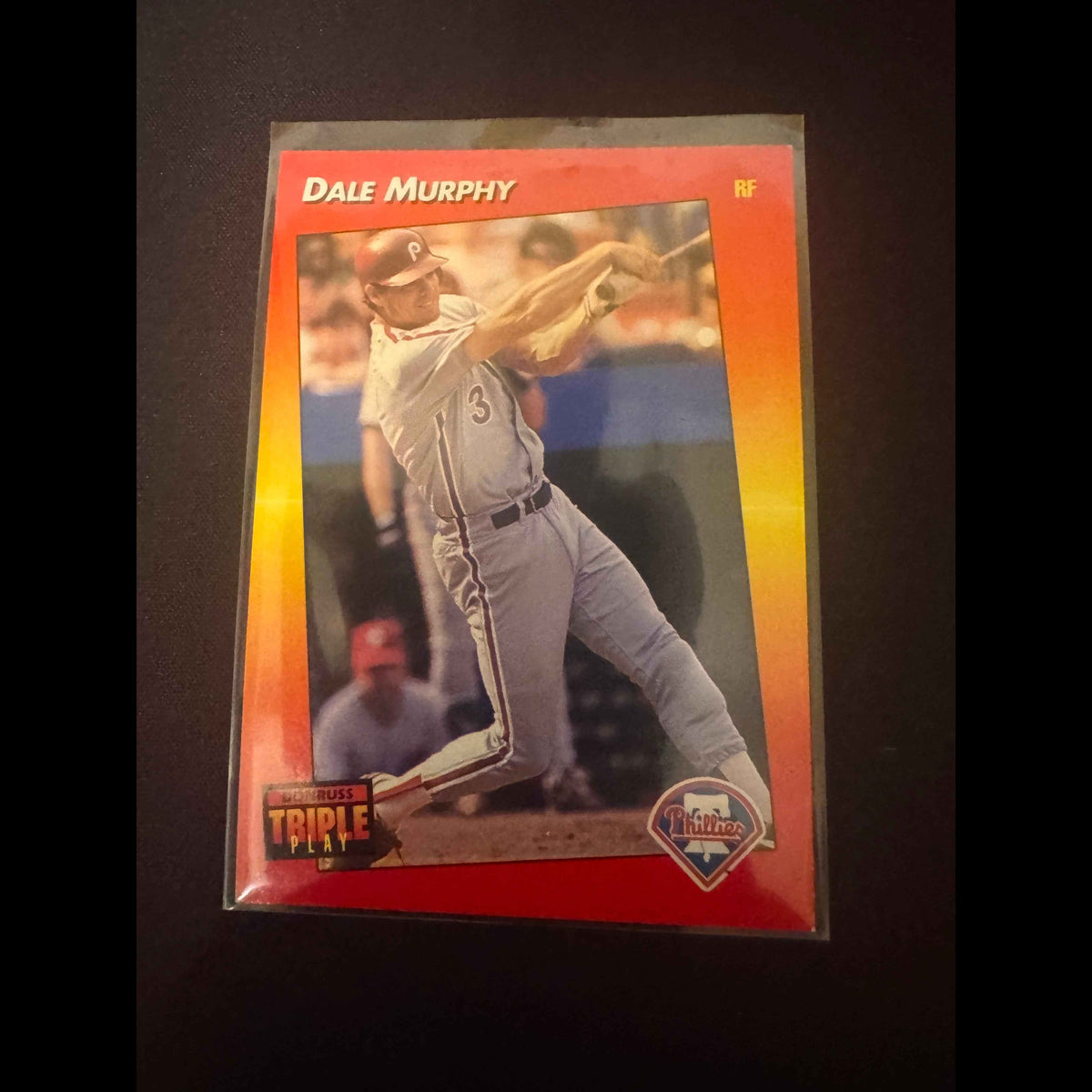 1992 Donruss Triple Play #260 Dale Murphy Card - view 3